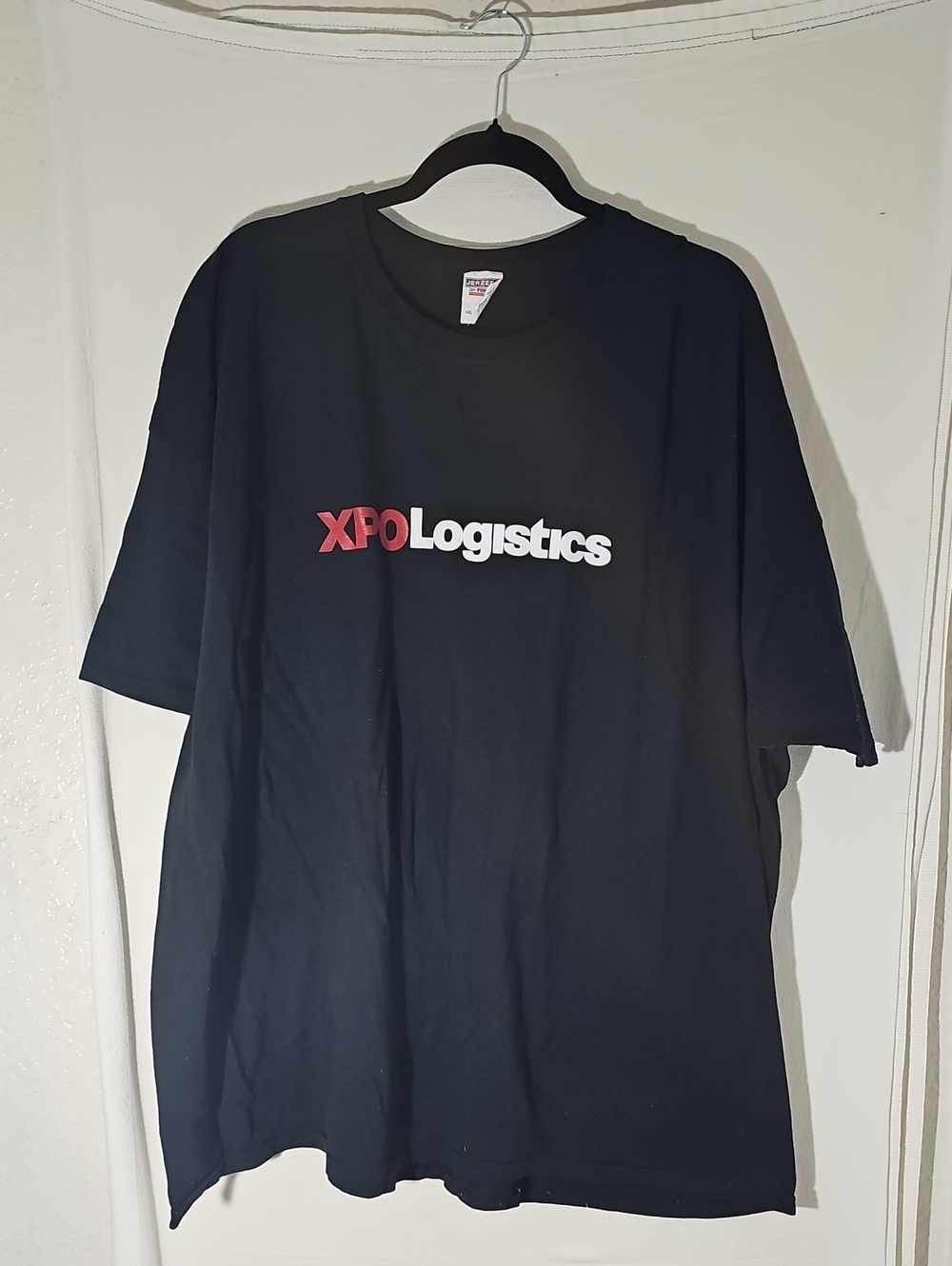 Jerzees Black XPO Logistics Logo Tee